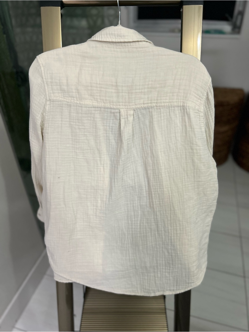 Universal Thread Cream Relaxed Fit Button Shirt